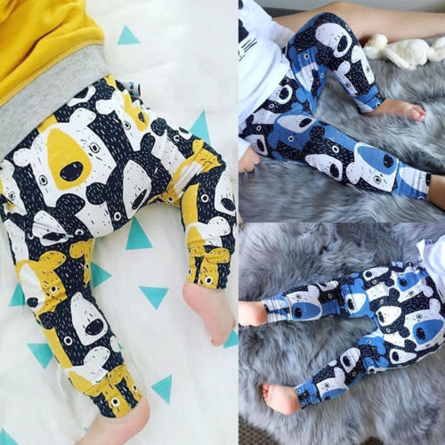 2018 New Toddler Cartoon Bear Harem Pant Kid Baby Boy Girl Cute Animal Bottom Harem PP Leggings Pant Children Casual Trousers