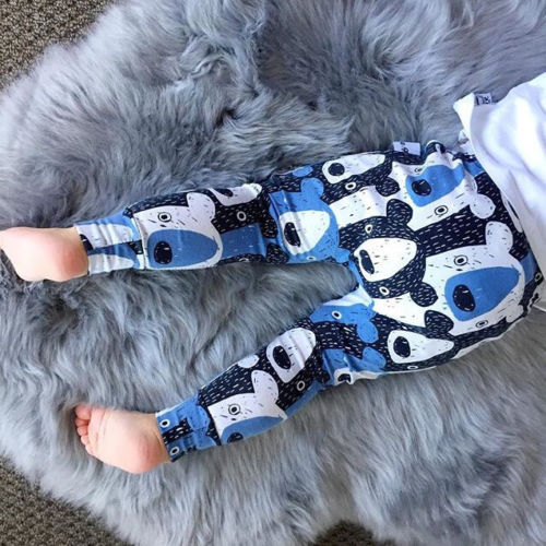 2018 New Toddler Cartoon Bear Harem Pant Kid Baby Boy Girl Cute Animal Bottom Harem PP Leggings Pant Children Casual Trousers